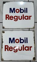 Mobil Regular Tanksäulen-Emailschilder USA 70`s